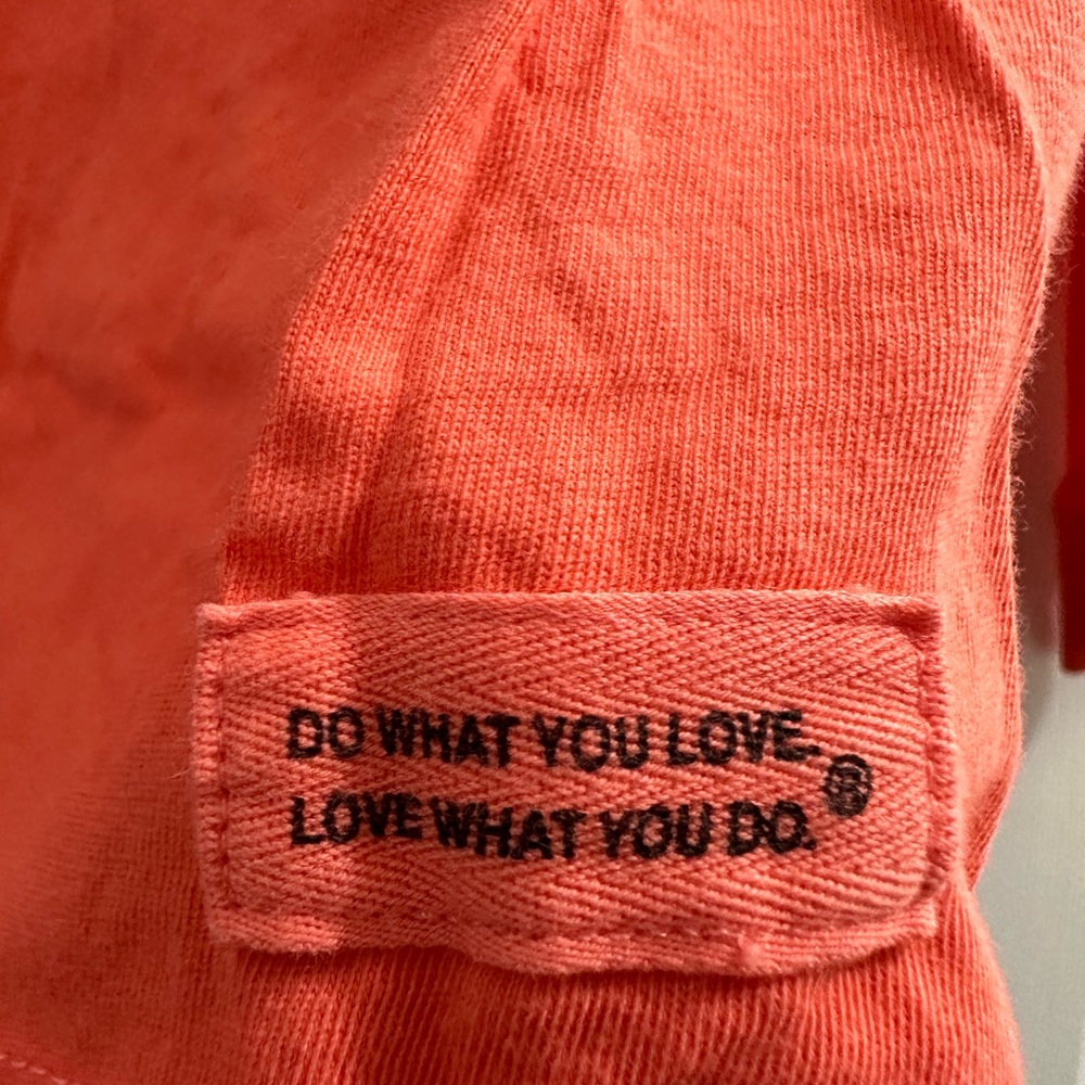 Life Is Good Orange/Coral Long Sleeve Heart Tee - Picture 3 of 4